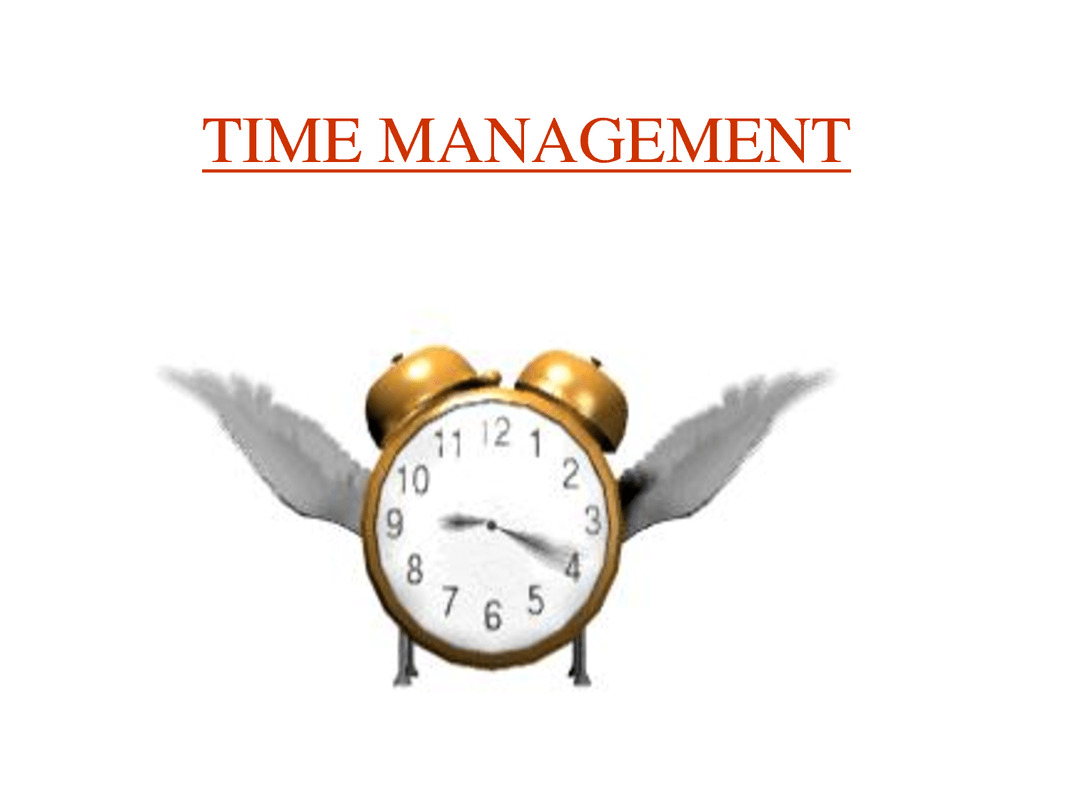 time management picture for presentation